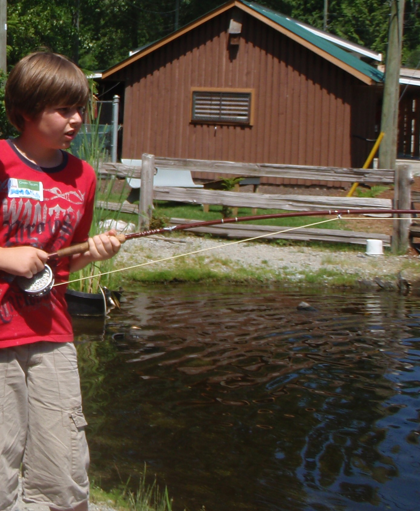 Fising for rainbow trout